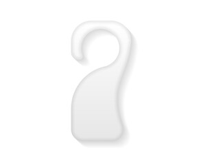 png paper hanger with warning message on motel door showing silence design and maid card icon in private business concept with enter label and travel room set

