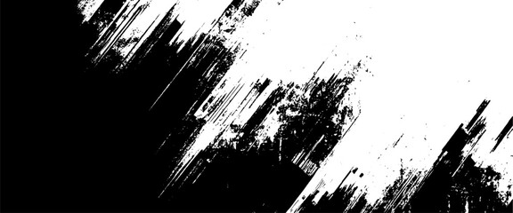 Vector black overlay monochrome grunge texture brush stroke	