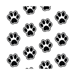 Fototapeta premium paw dog pattern