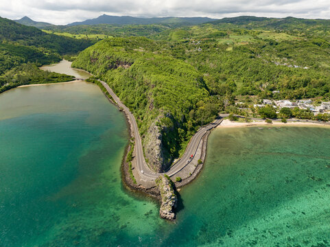 Aerial view: Maconde viewpoint, Mauritius island