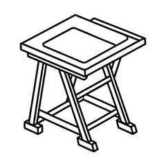 vector reading table outline for educational