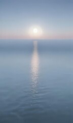 A soft, ethereal light blue gradient, reminiscent of a tranquil dawn over still water , smooth, calm, pastel