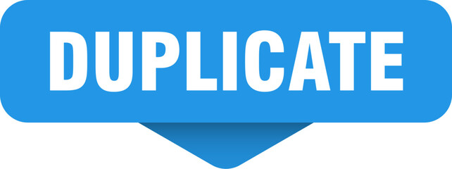 duplicate sticker. duplicate sign on transparent background