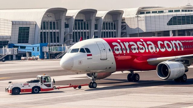 AirAsia plane at Bali airport