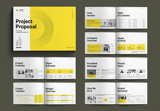 Project Proposal Template Design Layout Landscape