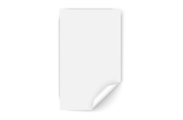 png blank sticker mock-up with adhesive round shape and curled corner showing acrylic label and plastic note for price tag set in store sale with white wall background

