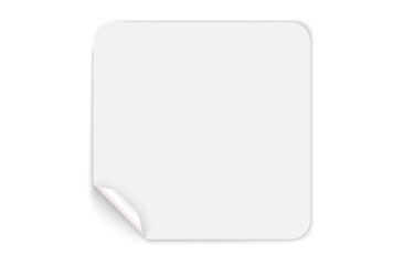 png circular sticker icon with flip fold and peel effect in three-dimensional design for web shop template including badge shadow banner and sticky paper form

