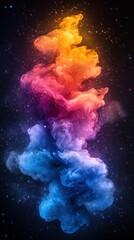 Cosmic Ink Nebula: A Symphony of Color and Light in the Stellar Expanse