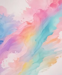 Abstract pastel watercolor blend, flowing colors, pastel, green