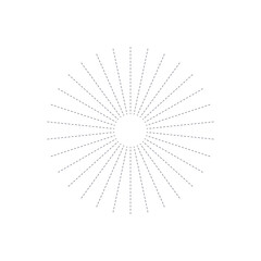 Obraz premium png retro sunburst with radial rays and vintage emblem in abstract circle showing light explosion and sunshine symbol with red badge stamp design for sunrise icon and graphic label