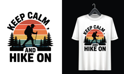 Hiking t-shirt Vector best hiking t shirt design