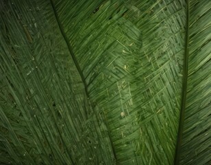 Close-up of palm leaf veins, showing intricate detail,  organic,  close-up