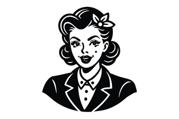 Angry bearded businessman cartoon vector illustration