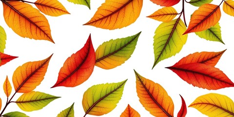 Autumn Hues: Seamless Leaf Texture for Social Media