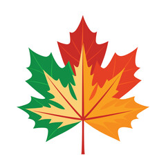 Fototapeta premium Leaf vector art illustration. leaves isolated on white. black leaves on white background . Collection of maple leaf logo, icon vector design.