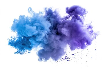 Obraz premium Captivating Cloud of Blue and Purple Hues Swirling in a Dance of Delicate Shades