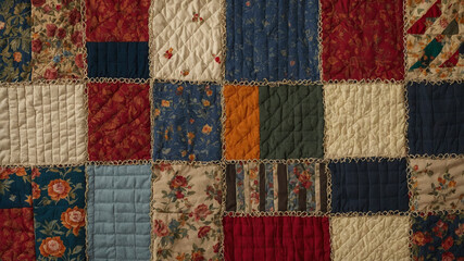 Rustic Quilt Design with Cozy Textiles and Bright Colors