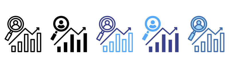 Behavioral Analytics icon sheet multi style collection