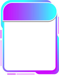 Futuristic Gradient UI Info Box Elements for Tech-Style Infographics