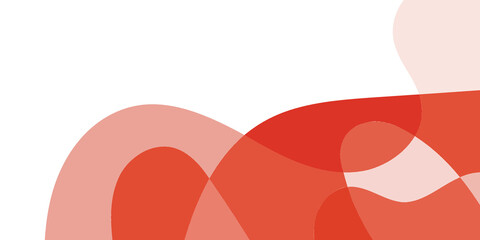 Abstract Red and Pink Fluid Shapes