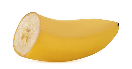 banana cut in half slice