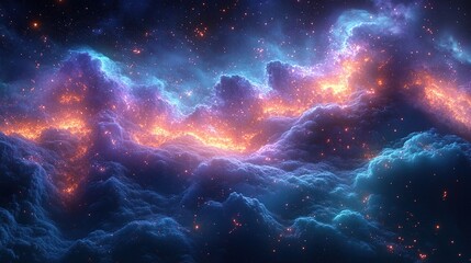 Fototapeta premium Exploring the Depths of Space A Journey Through Celestial Wonders and Cosmic Mysteries