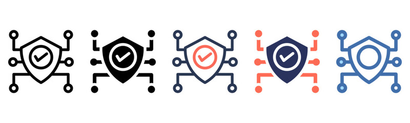 Protection icon sheet multi style collection