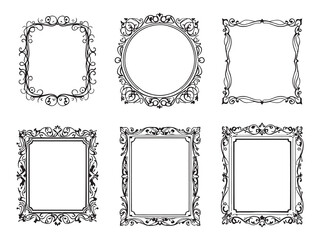 Frame Design Line Art Illustration