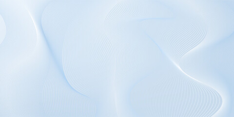 Light blue abstract composition with smooth lines.