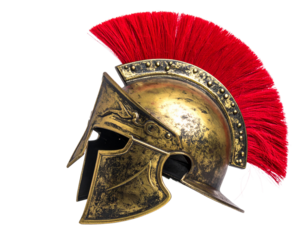 Spartan Helmet isolated on transparent or white background