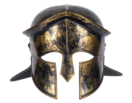 Spartan Helmet isolated on transparent or white background