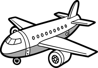 vector illustration of a plane