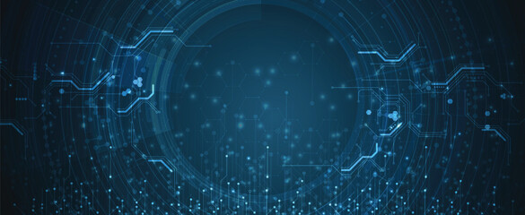 Abstract neon high technology and science background