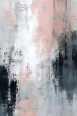 Modern abstract painting with soft pastel tones and bold black brushstrokes. Ideal for branding, backgrounds, packaging, and interior art with a minimalist, artistic vibe