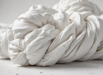 Soft white cotton, delicate wrinkles, slightly distressed, fabric, cotton texture, seamless background