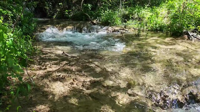 Bachkovo waterfalls cascade in Rhodopes Mountain, Plovdiv region, Bulgaria