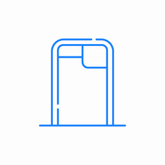 hanging bars icon sign vector