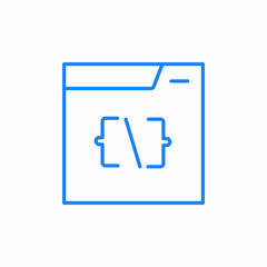 html code icon sign vector