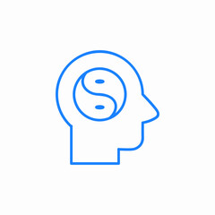 mental balance icon sign vector