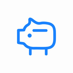 piggy bank icon sign vector