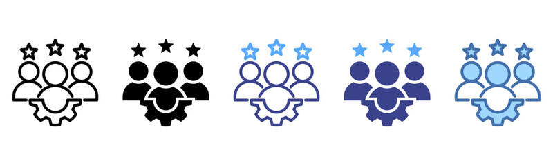 Expert Team icon sheet multi style collection