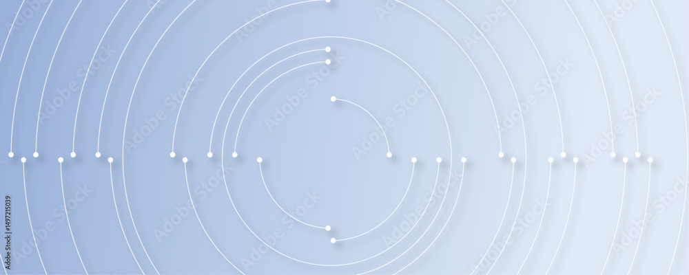 Poster modern web banner digital vector illustration. concentric elegant circle design element. abstract fu