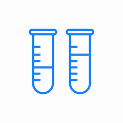 test tubes icon sign vector