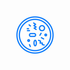 virus microbe test icon sign vector