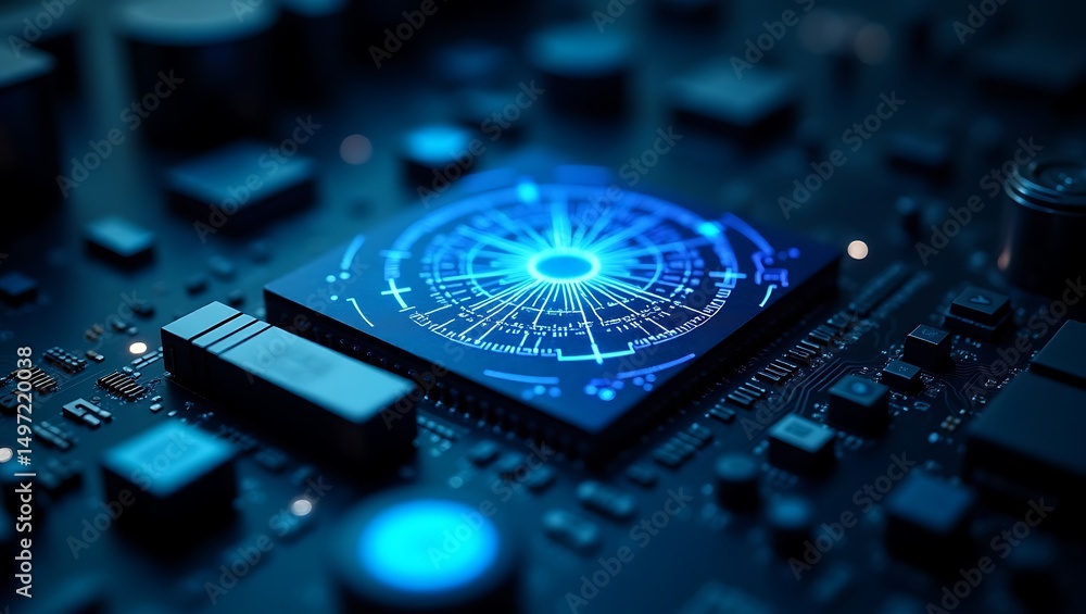 Poster electronic circuit board with processor