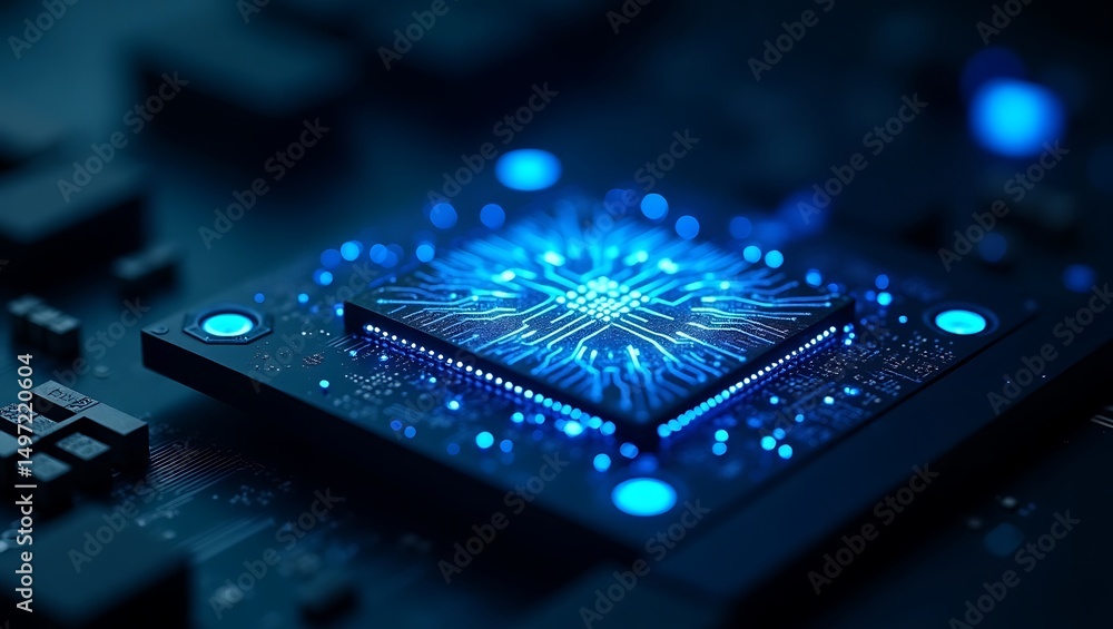 Poster electronic circuit board with processor
