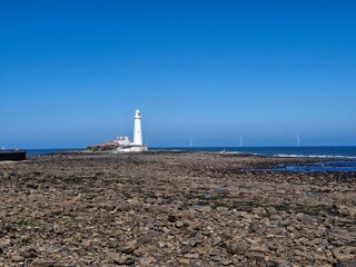 St Mary's Lighthouse Whitley Bay, Newcastle, UK