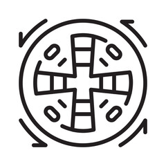 Tunnel Boring Machine Icon