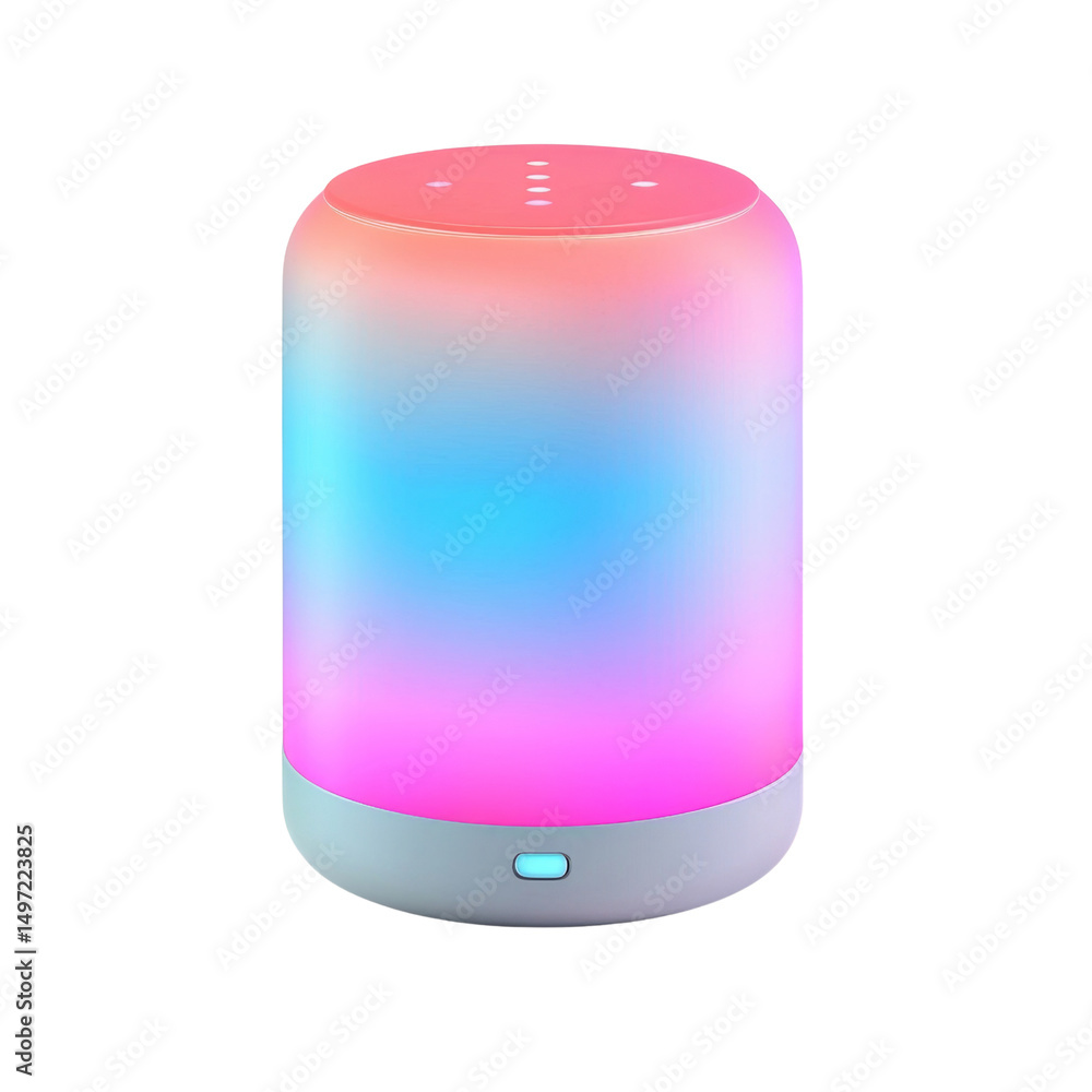 Poster colorful led lamp with gradient design, perfect for ambiance and mood lighting. this modern light so