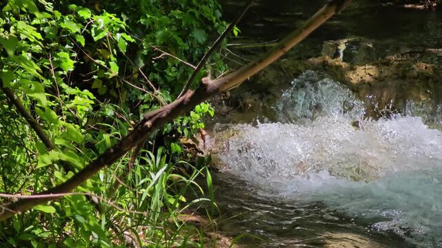 Bachkovo waterfalls cascade in Rhodopes Mountain, Plovdiv region, Bulgaria